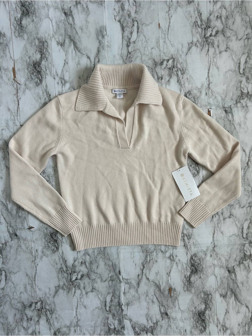 Athleta | NWT women’s size XS Alpine Collar Sweater merino wool cashmere blend